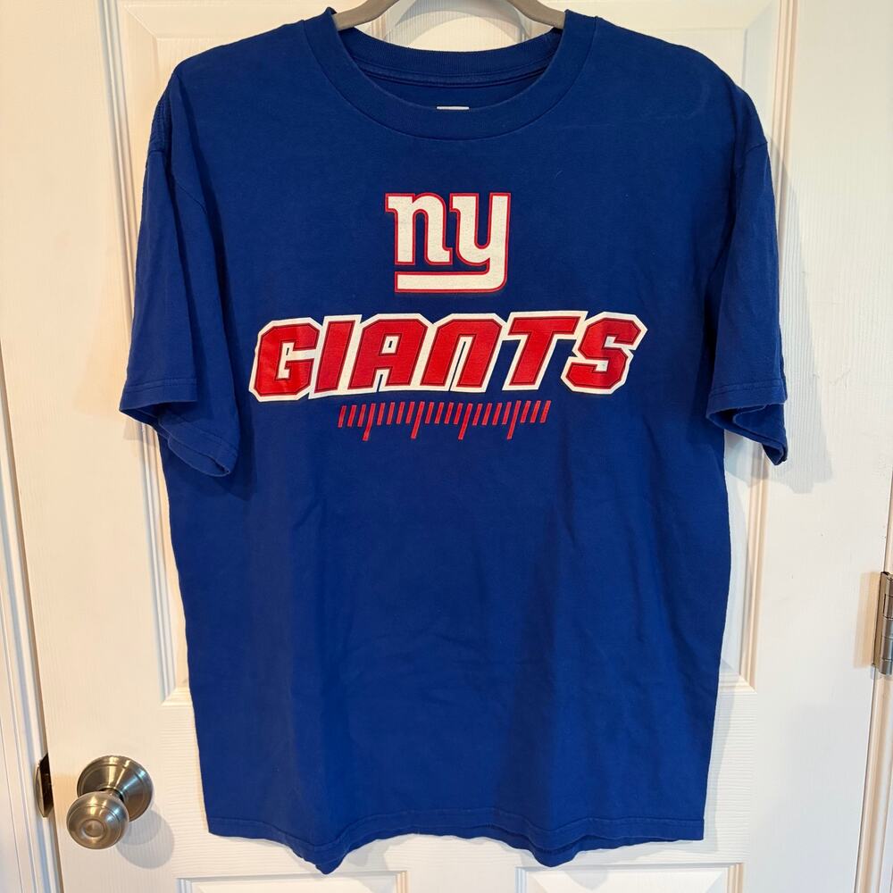 NFL Team Apparel New York Giants Tee Blue Large